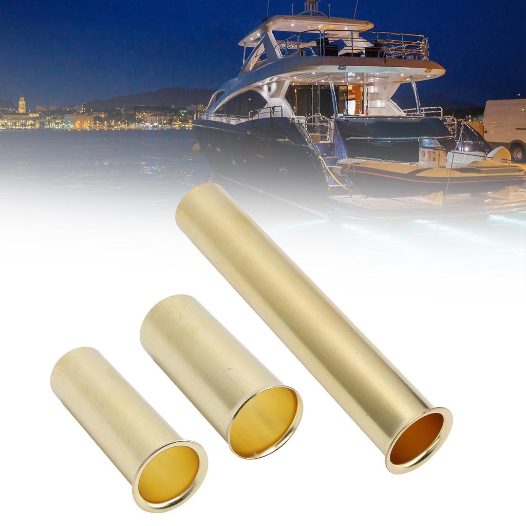 Drain Tube Plug Reinforced Brass Rustproof High Strength Transom Drain Tube for Splashwell Livewell