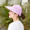 Golf-Sonnenkappe, Sommerhut für draußen, Freizeithut für Damen, LSF 50+, UV-Schutz, breite Krempe, Strand-Sonnenblende, verstellbarer Hut, lässige Baseballkappe