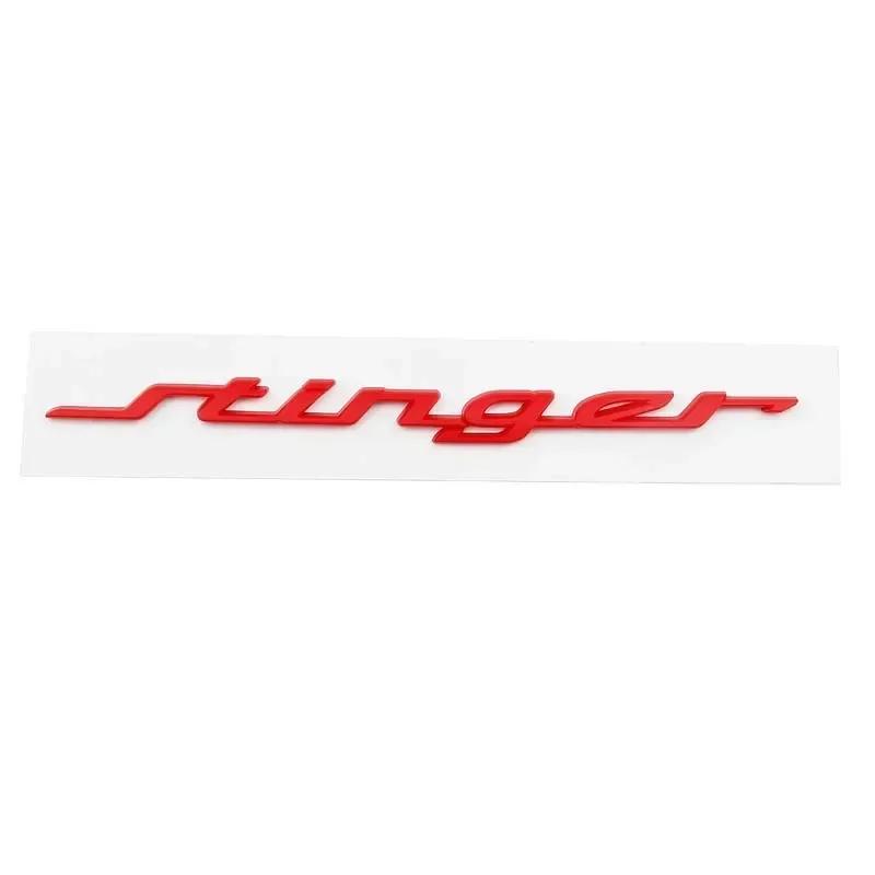 AABJD1 19CM ABS for KIA Stinger Logo 2023 2016 2017 2018 2019 2020 2021 2022 Car Rear Trunk Emblem Fender Side Badge Decals Accessories