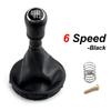 Full Kit Leather Gear Shift Knob Boot Cover for Volkswagen VW Transporter T5 T5.1 T6 MKV 03-2011 5/6 Speed Gaiter Knobs