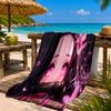 Butterfly Nezuko Fantasy Beach Towel Microfiber Beach Towel, Lightweight and Quick-Dry, for Summer Travel, Swimming Pool Fan Birthday Gift