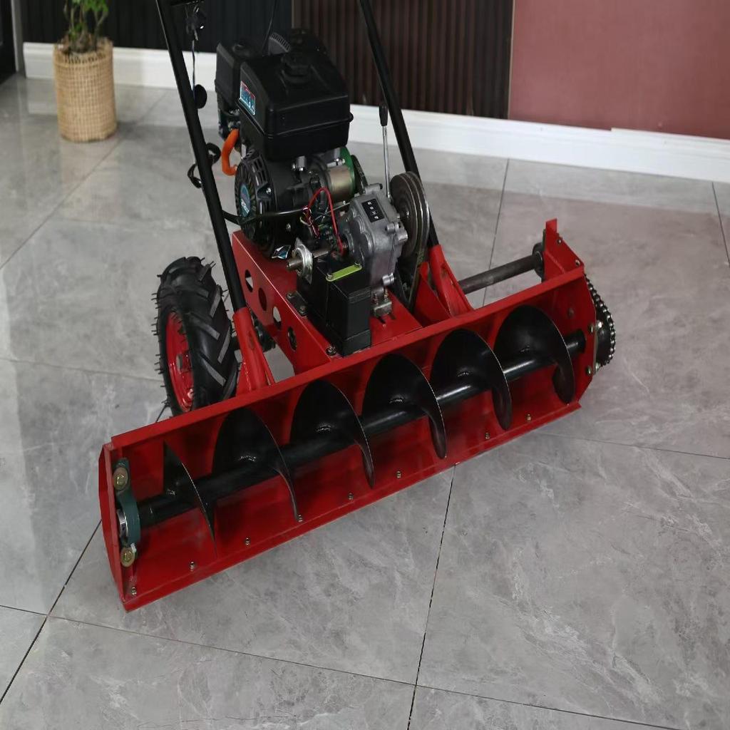 Compact High-Power Gasoline Snow Sweeper for Property, School, and Sanitation Snow Removal