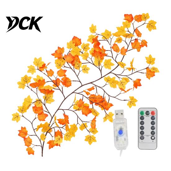 Creative Wall Embellishment Flower LED Tree Branch Lights for Wall, Willow Vine Light with Modern Art Lighting Remote, 8 Modes, Christmas Decorations