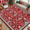 Xmas Snowman Area Rugs Christmas Xma Snowflake Modern Carpet Bedroom Rugs Dining Living Room Area Washable Entryway Holiday