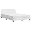 VidaXL Lit avec matelas blanc 120x200 cm similicuir 3208378
