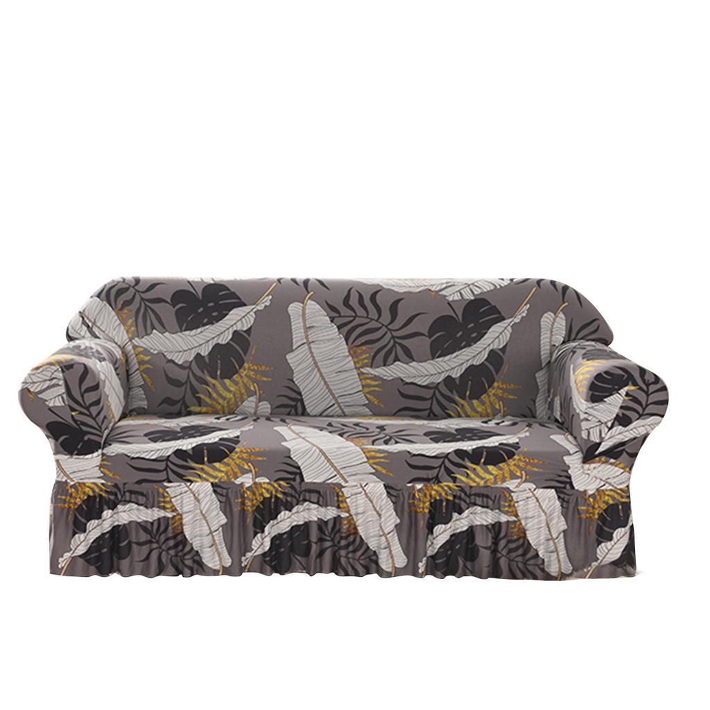 All-inclusive Elastic Milk Silk Printing Sofa Cover Skirt Lace Pastoral Wind Cover Universal In All Seasons