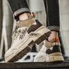 New British Style Men's Boots Four Season High Tops Men's Casual Shoes Comfort Anti Slip Sport Hiking Boots Designer Luxury