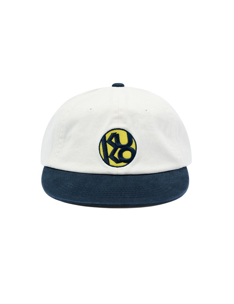 Kuko Circle Logo 6-Panel Cap_White Navy