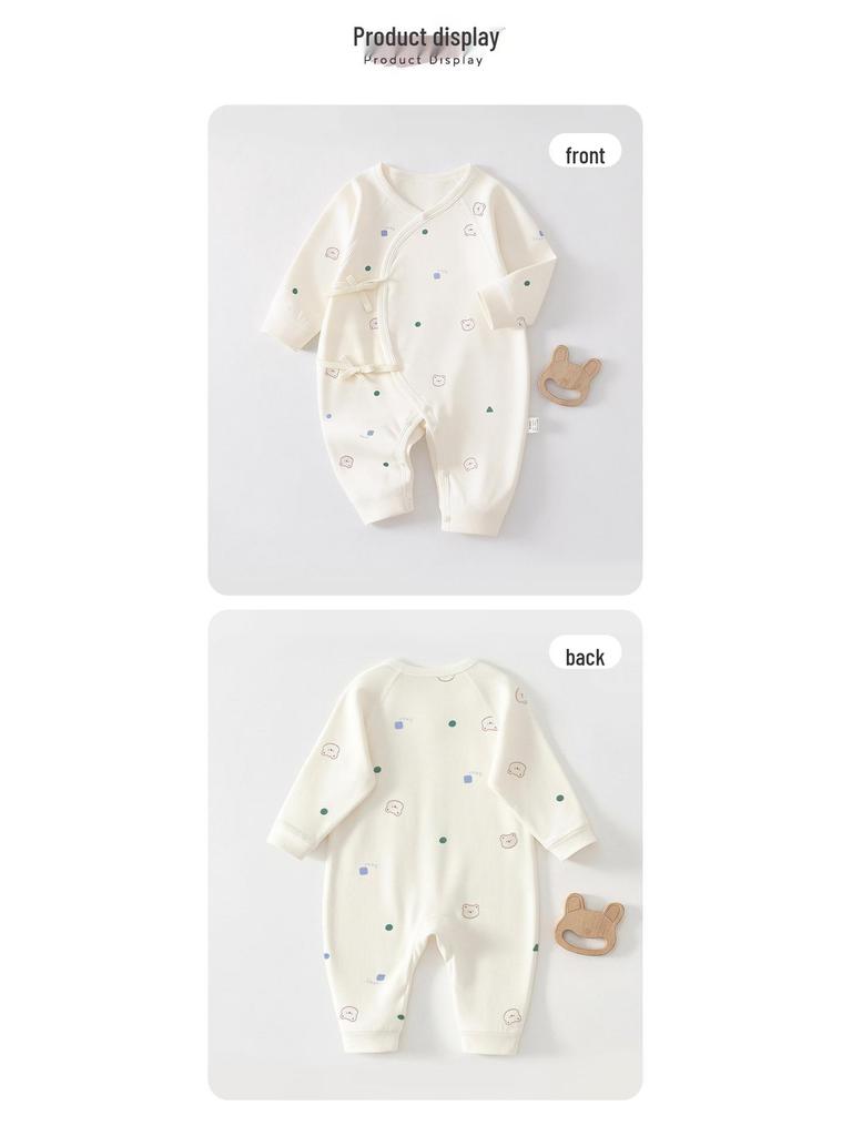 Newborn Baby Jumpsuit - Pure Cotton, Spring & Autumn, 0-6 Months, Base Layer & Crawling Rompers.
