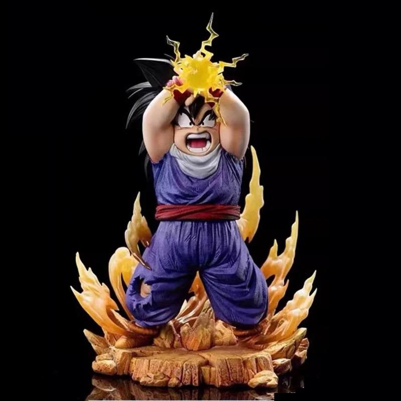 18 cm dynamic seven dragon hand-made beads Son Gohan PVC model angry Son Gohan action figure statue collection model ornaments