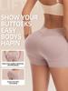 Women's Hip-Lifting Shaping Pants with Insert Pads and Lace Trim