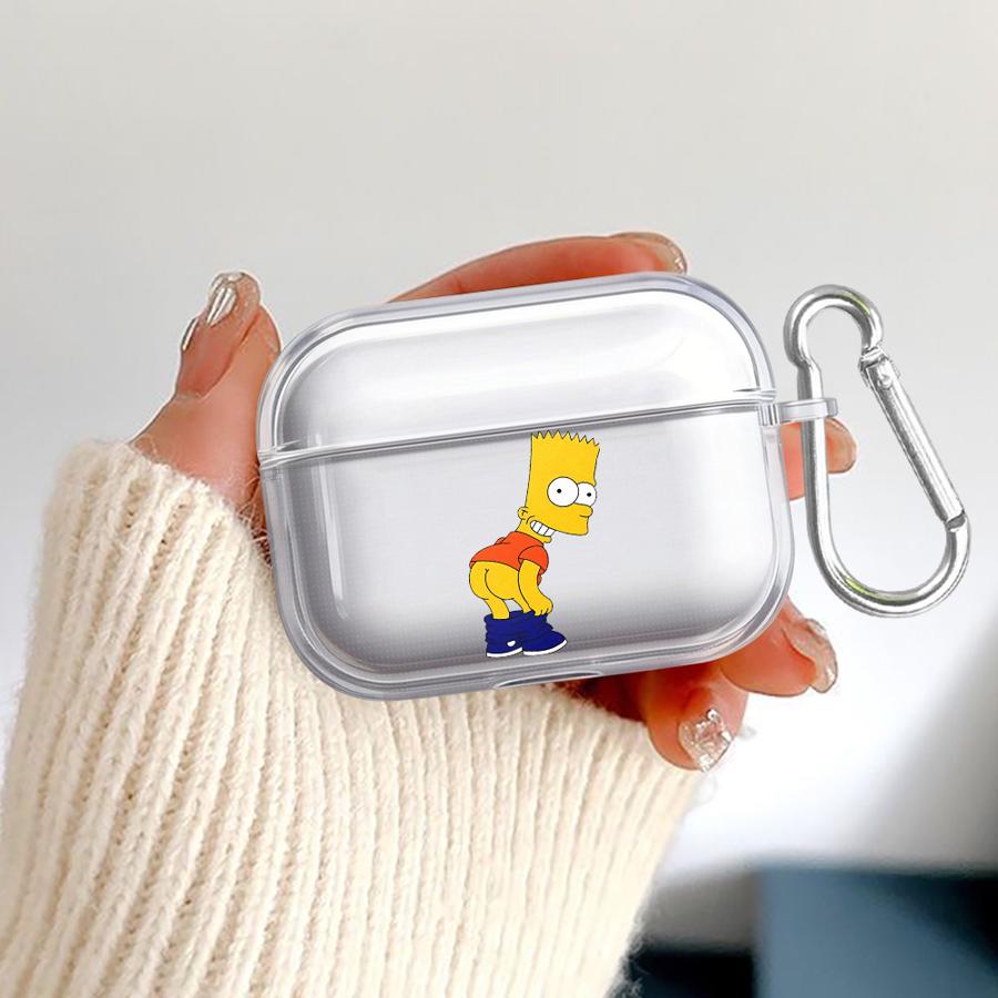 Funny The Simpsons Clear Earphone Cases Cover Case For Airpods 4 Pro2 1 Pro3 3 2 Pro