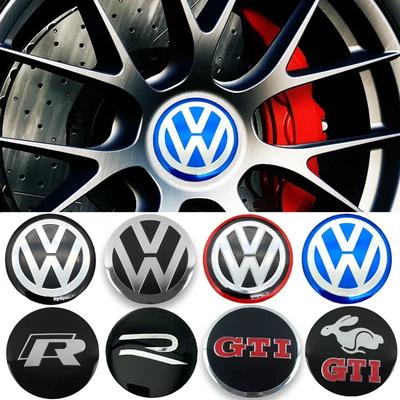 56/60/65/70/75/80/90/120mm Car Wheel Center Decal Hub Sticker for VOLKSWAGEN Golf 5 6 7 Polo Passat Tiguan CC Bettle Bora Touran