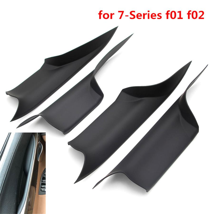 

Car left Right Interior Inner Door Panel Handle Pull Trim Cover For BMW 7 Series F01 F02