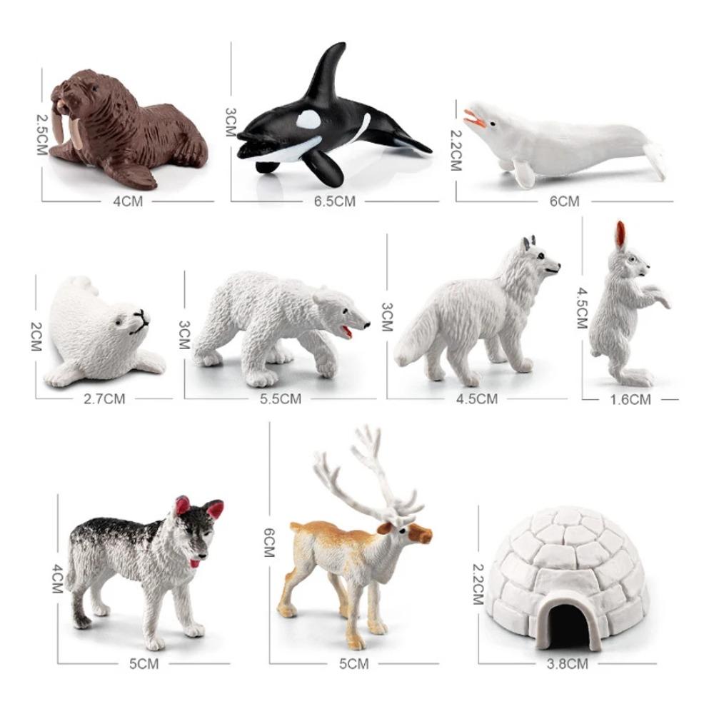 Simulation Plastic Animal Figurines Collection - Marine, Land & Insect Animals Miniature Set Toy for Kids Gift Playset Model
