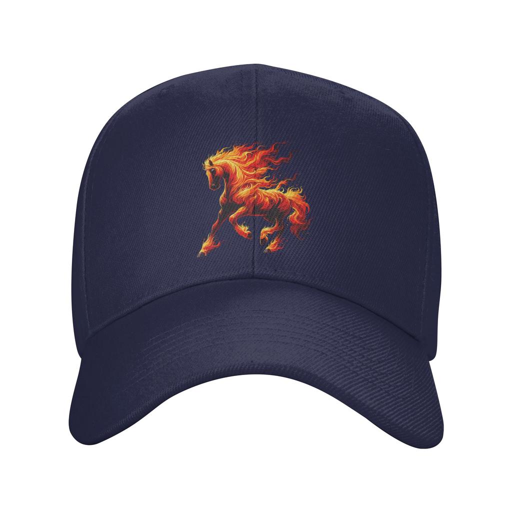 Fire Horse Animal Horse Sun Baseball Cap Summer Men Adult  Print Trucker Hat High Quality Casual Tennis Skate Baseball Caps