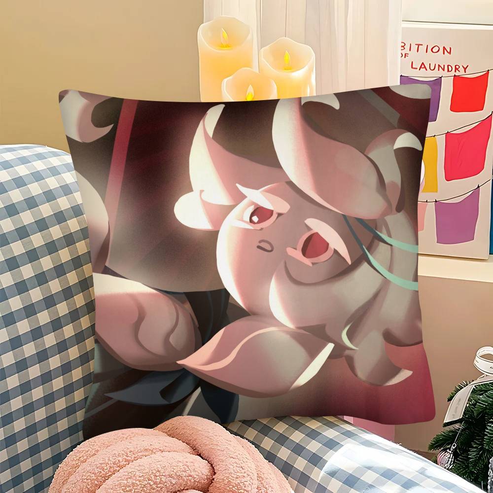 pc White Lily CCookie Run Kingdom Pillow Case Fashion Square Pillowcase Bedroom Sofa Room Ins Decoration Leisure