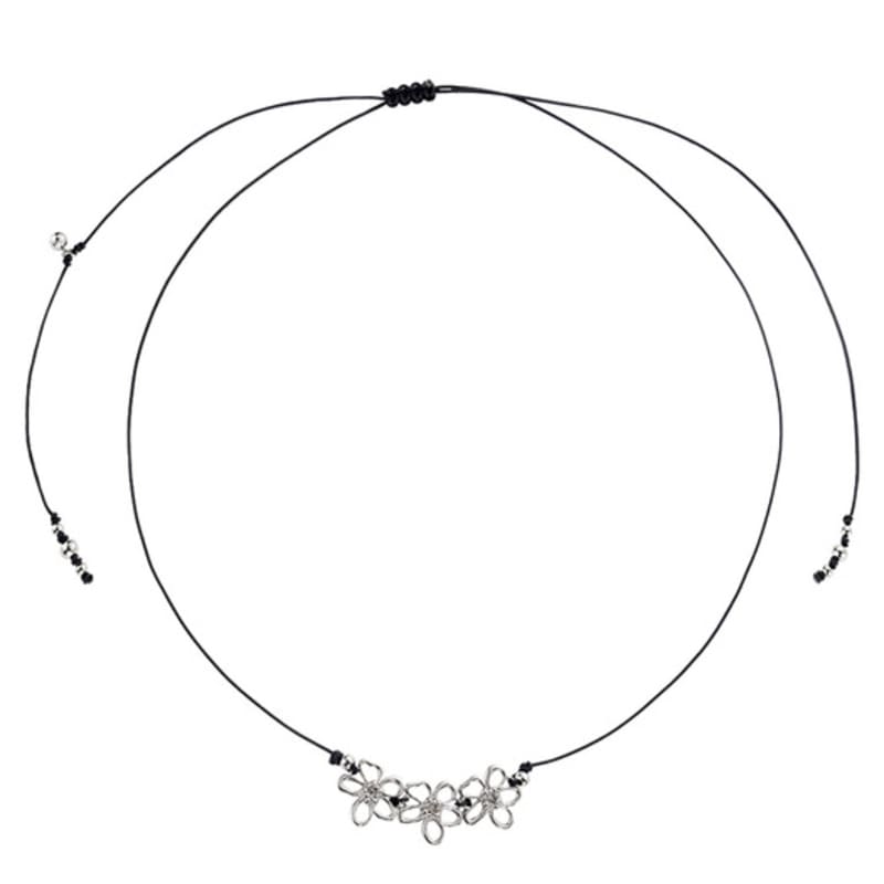 nff nomad flora necklace-black