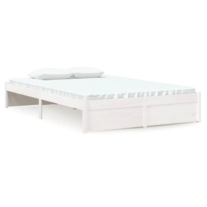 VidaXL Bed Frames White Solid Wood 120x200 Cm 814945