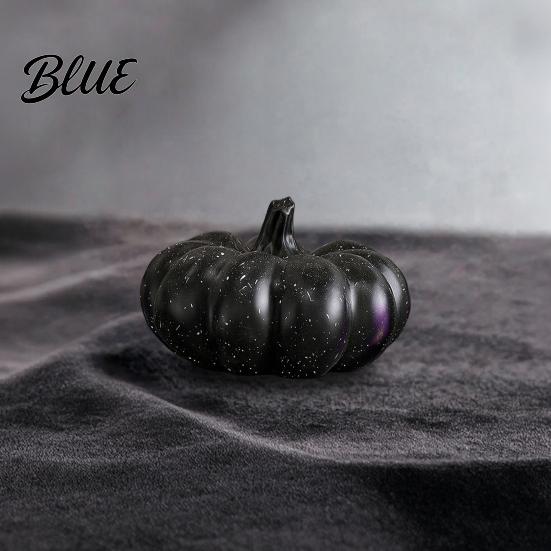 Round Smooth Pumpkin Decor Halloween Ornaments Resin Delicate Texture Stable Sculpture Spotted Ornament Textured Accents for TV Cabinet Wine Table
