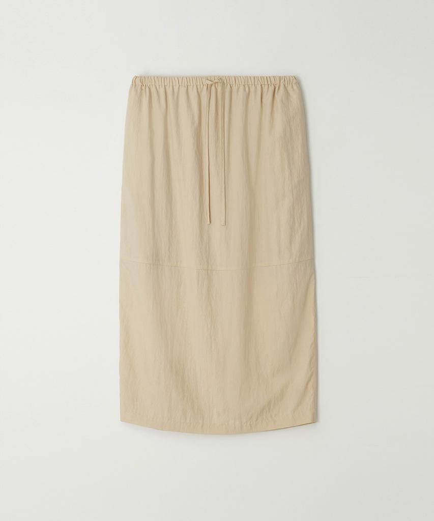 Button Banding Midi Skirt (Butter)