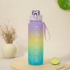 1 Liter Water Bottle with Times to Drink and Straw 32 OZ Leak-proof Drinking Bottle Outdoor Travel Sports Gym
