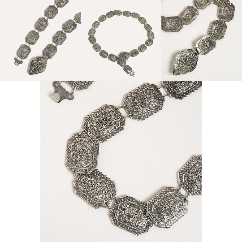 Folk Inspired Womens Metal Waist Chain With Engraving For Boho Style Outfits