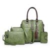 New women's bag, retro messenger bag, fashion child and mother bag, oily leather shoulder four-piece set, women's handbag.