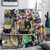 1 Stück Jojo's Bizarre Adventure Gemusterte Flanelldecke Geeignet für Alle Jahreszeiten Für Heimdekoration Wärme Und Komfort Geschenke Weihnachtsgeschenk