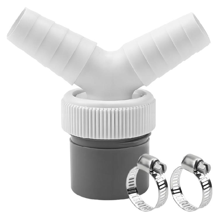 

Simultaneous Appliance Drain Adapter Y Shaped Connector Plastic Texture Suitable for 40mm Pipes Easy Installation 1