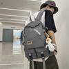 Schoolbag Backpack Boys and Girls College Students Korean Simple Retro Trendy Backpack 1011 New Middle and High School School Bag