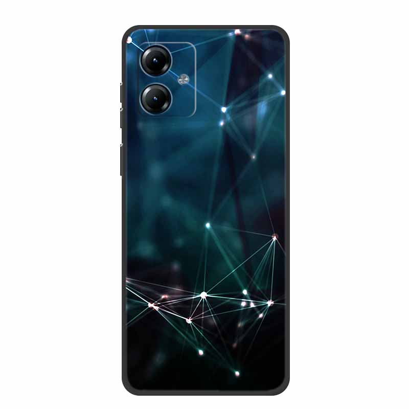 For Motorola Moto G84 5G Case Silicone Soft Wolf Lions Cat Black Bumper Funda Coque for Motorola Moto G54 5G TPU Protective Bag