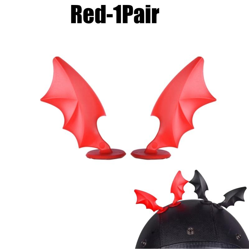 Suction Cup Demon Wings Decor Strips For Motorcycle Helmets Car Bike Helmet Accessories Riding Gear Decoration For Men Women