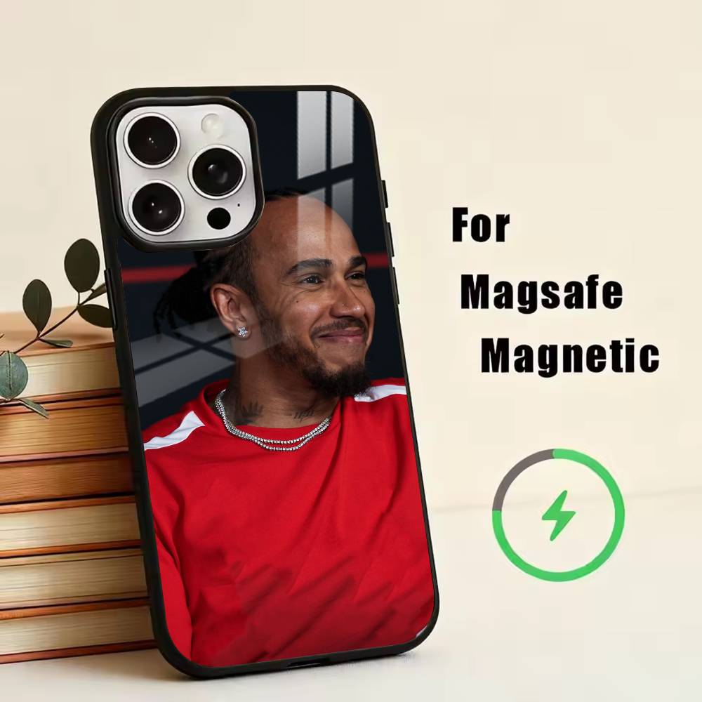 44 L-Lewis H-Hamilton Phone Case For iPhone17,16,15,14,13,12,11 Plus,Pro Magnetic with Magsafe Wireless Charging