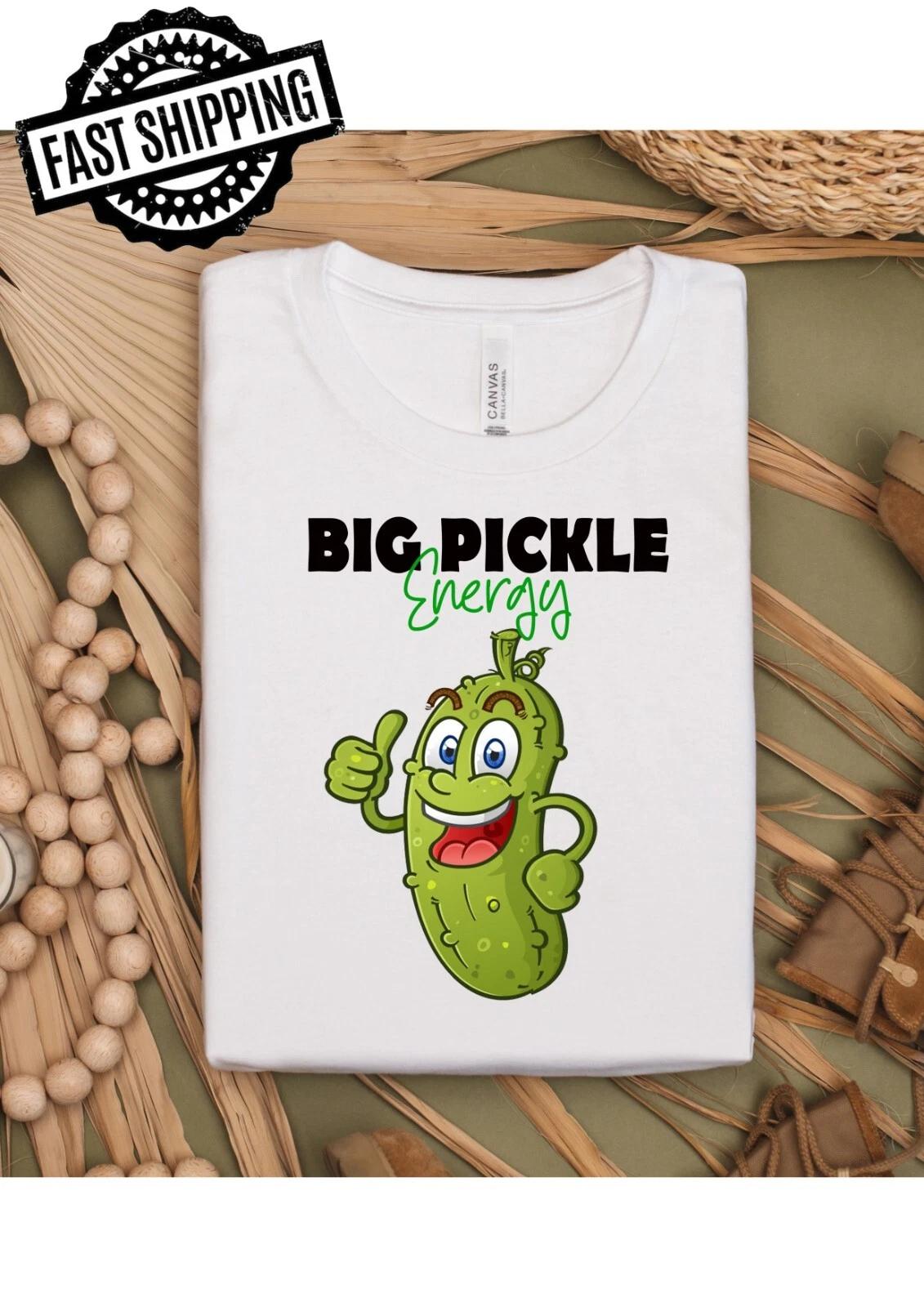 Веселые/Дерзкие/Намекающие/Вирусные футболки Big Pickle Energy для вечеров футболок M
