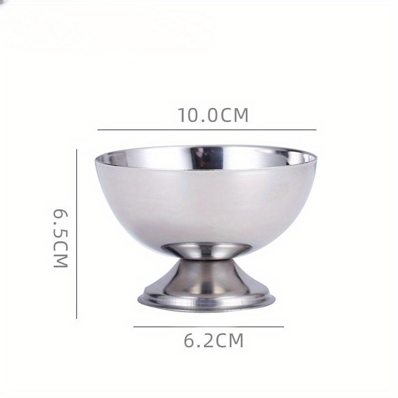 

Салатница из нержавеющей стали, миска для мороженого, десертное фруктовое мороженое, молочный коктейль, стакан для закусок, круглая низкая фруктовая тарелка для массажа ног