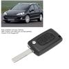 Auto Kofferbak 3 Knoppen Sleutelhanger Behuizing Vervanging met Sleuf zonder Basis Geschikt voor Peugeot