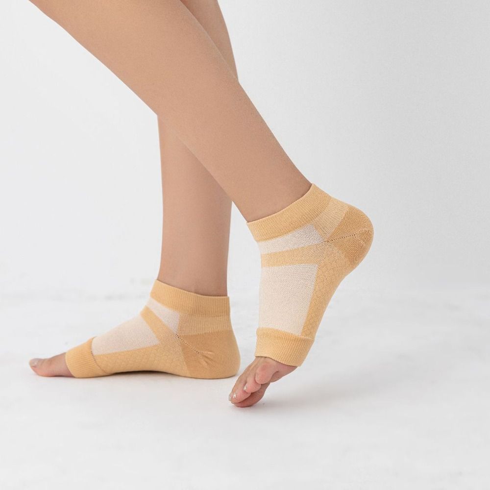 Breathable Heel Sock Anti Chapped Foot Cracked Repair Sports Safety Open-Toe Men Women