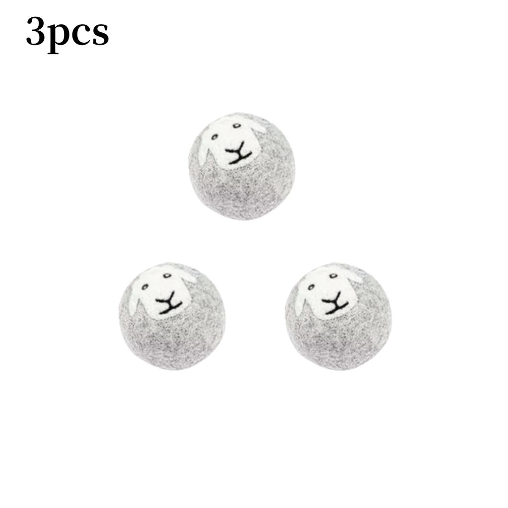 Wool Felt Ball Anti-static Washing Machine Anti Entanglement Washing Ball Wool Ball Gray Wool Drying Ball Sticky Wool Ball