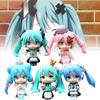 5pcs Miku Hatsune Q Version Model Toy Cartoon Children Cake Decoration Baking