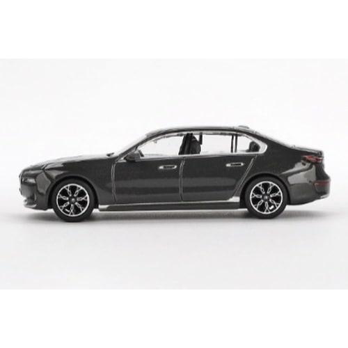 MINI GT 1/64 Scale BMW I7 xDrive60 Dravid Gray (Right-Hand Drive) Finished Product