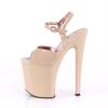 20Cm apricot thin heel waterproof table high heels sandals/high heels