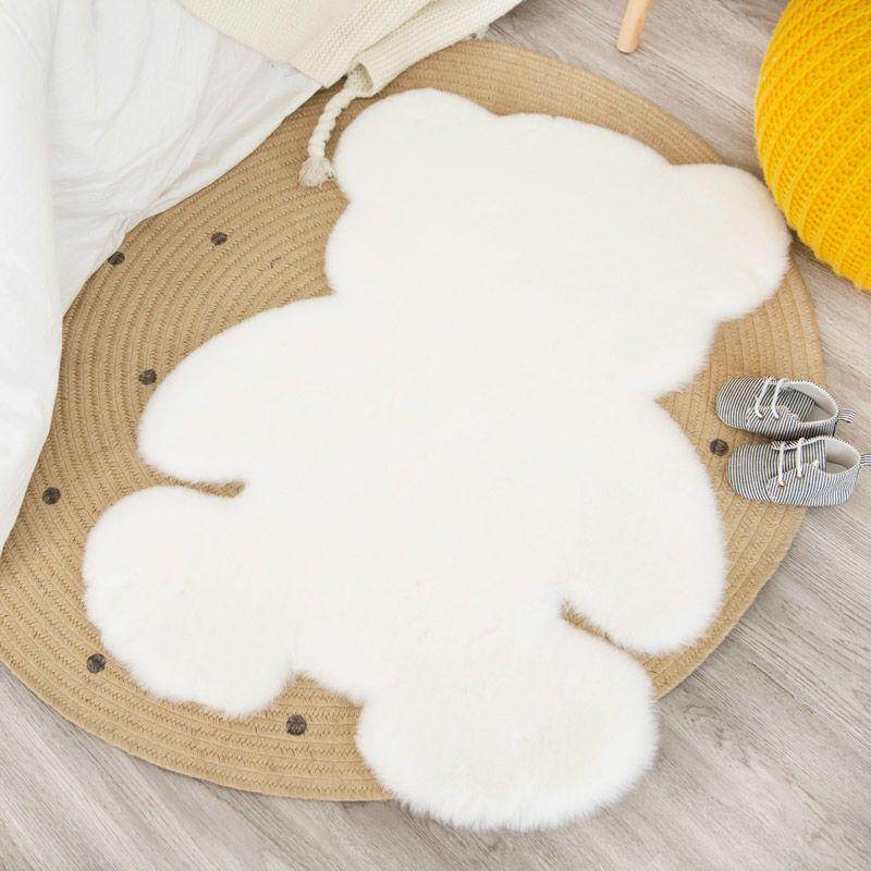Tapete grande de pele de carneiro de pele sintética de urso, tapete fofo, sofá-cama, tapete peludo e peludo para chão