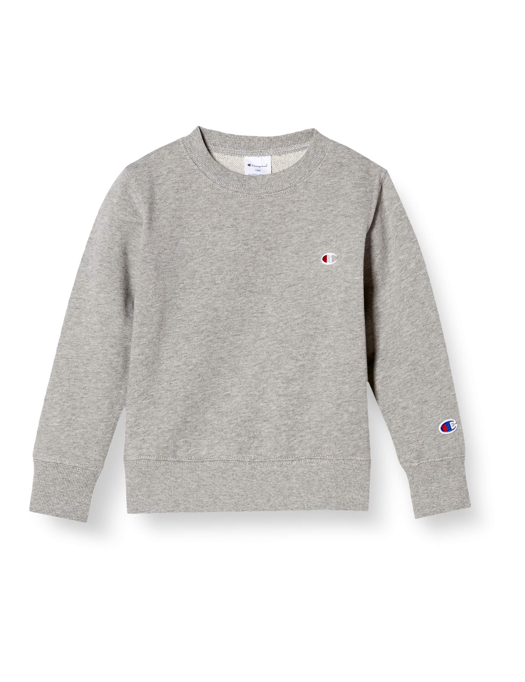 

[Champion] Sweatshirt One Point Logo Sweatshirt Kids Long Sleeve 100% Cotton COTTON USA One Point Logo Embroidery Crew Neck Sweatshirt Basic