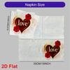 20pcs Disposable Napkins with Love Pattern Print for Wedding,Parties,and Daily Use for Thanksgiving Fall Christmas Table Decoration