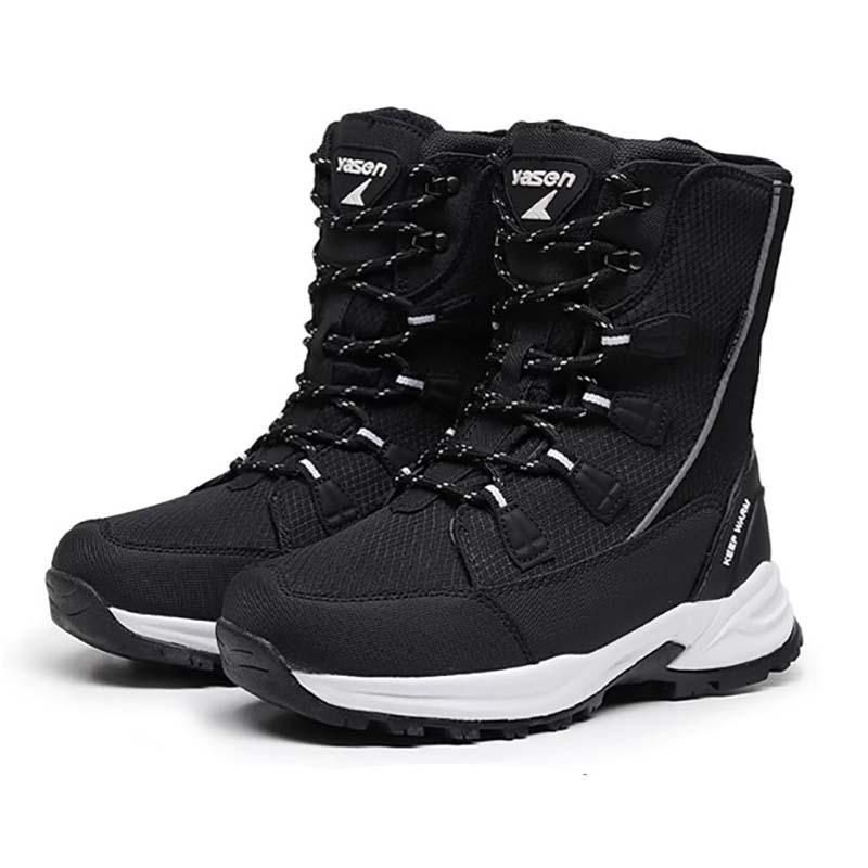 Women's Winter Thickened Padded Waterproof Comfortable Warm Anti Cold Lightweight Hiking Waterproof Non-slip Thick Sole Snow Boots