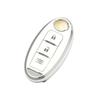 OFFCURVE Smart Key Case for Nissan/Nissan Key Cover 3 Button Shockproof Scratch Proof Keychain Stylish Good Touch Luxury No Radio Interference March C