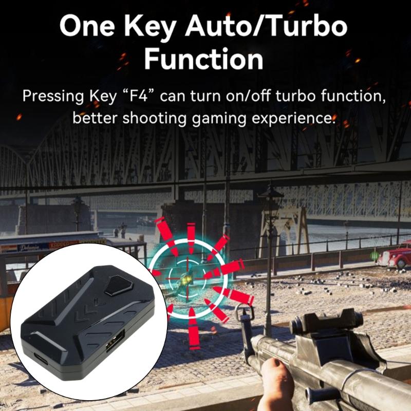 Gaming Keyboard Mouse Converter, Mobile Gaming Keyboard Mouse Converter Adapter,for Cellphone Game Device