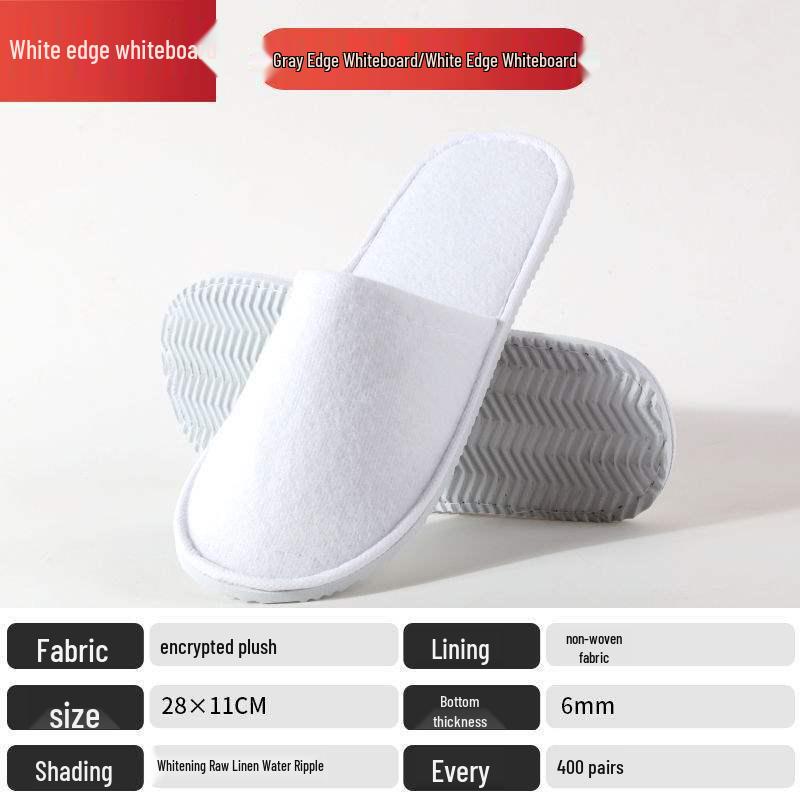 Luxurious Non-slip Hotel & Home Disposable Slippers