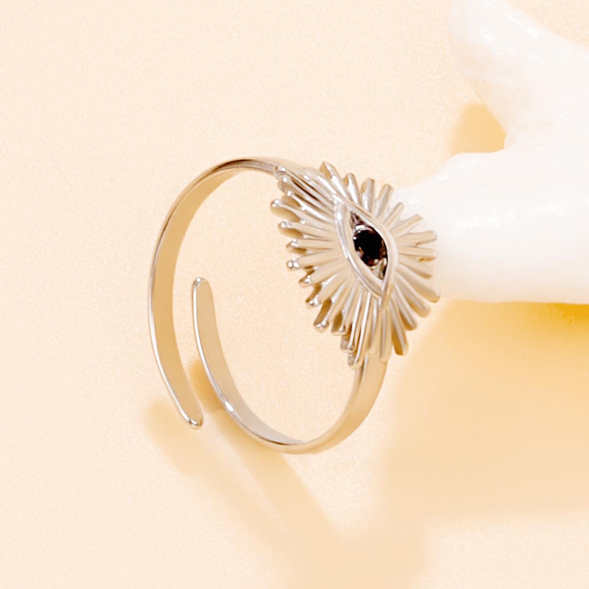 Women s Demon Eye Ring - Dark Retro Hip Hop Punk Style, Stainless Steel, Colorfast Jewelry